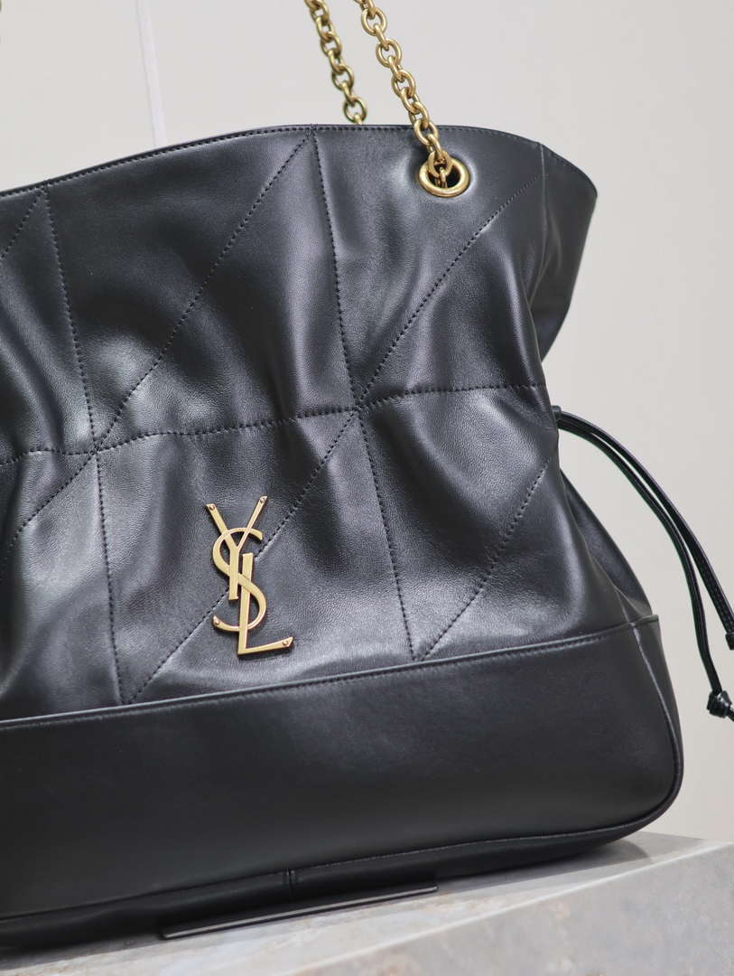 YSL 809824 JAMIE 4.3 SHOPPING in lambskin Black