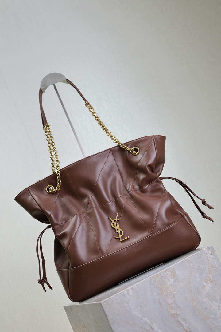 YSL 809824 JAMIE 4.3 SHOPPING in lambskin Coffe