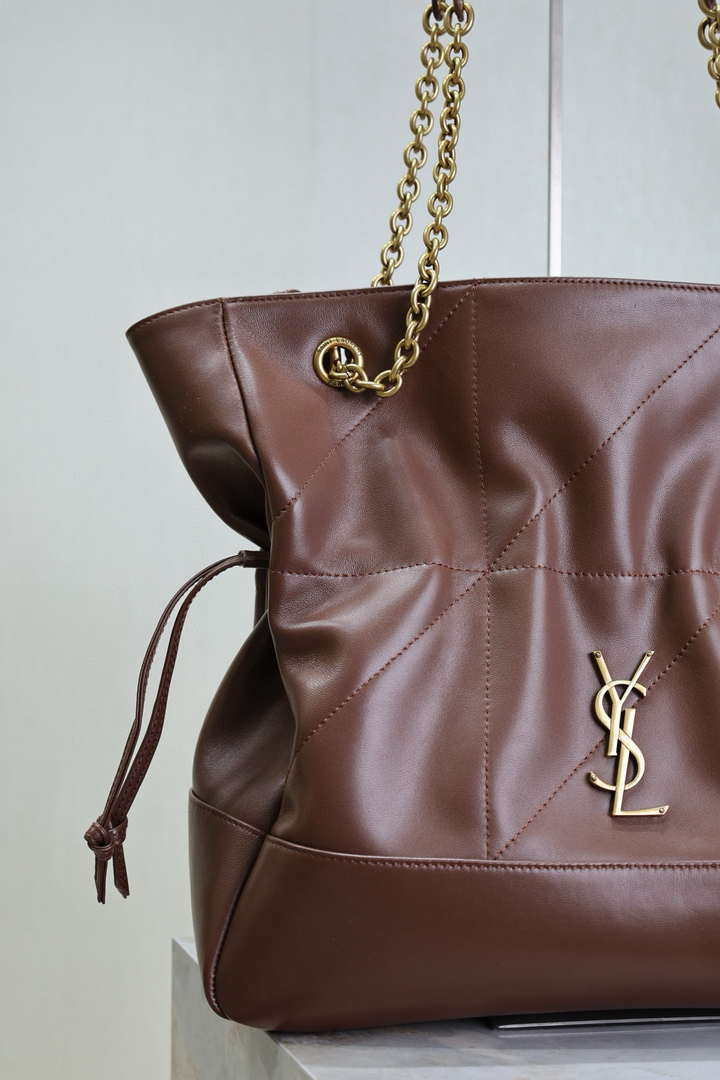 YSL 809824 JAMIE 4.3 SHOPPING in lambskin Coffe