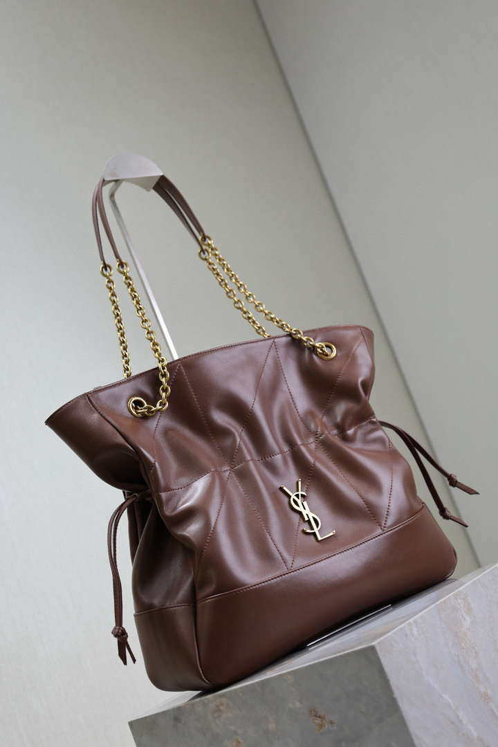 YSL 809824 JAMIE 4.3 SHOPPING in lambskin Coffe