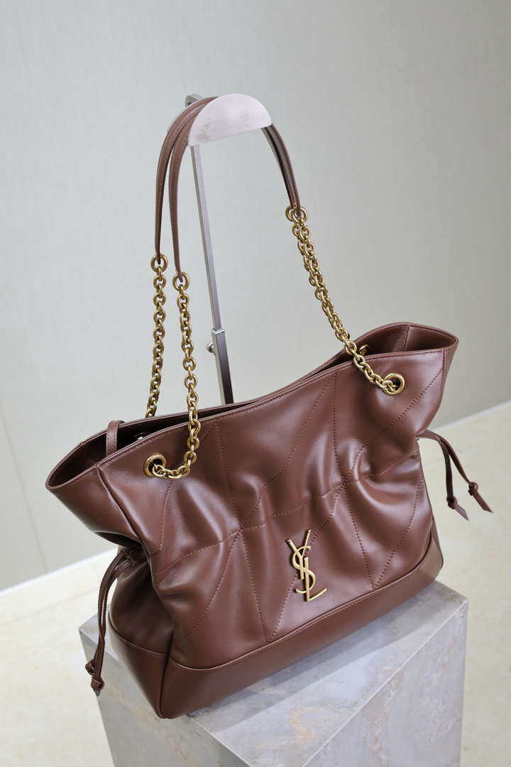 YSL 809824 JAMIE 4.3 SHOPPING in lambskin Coffe