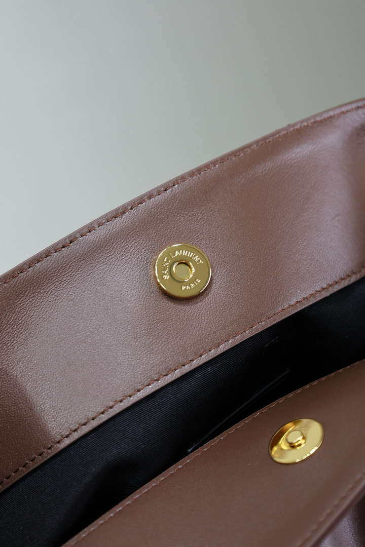 YSL 809824 JAMIE 4.3 SHOPPING in lambskin Coffe
