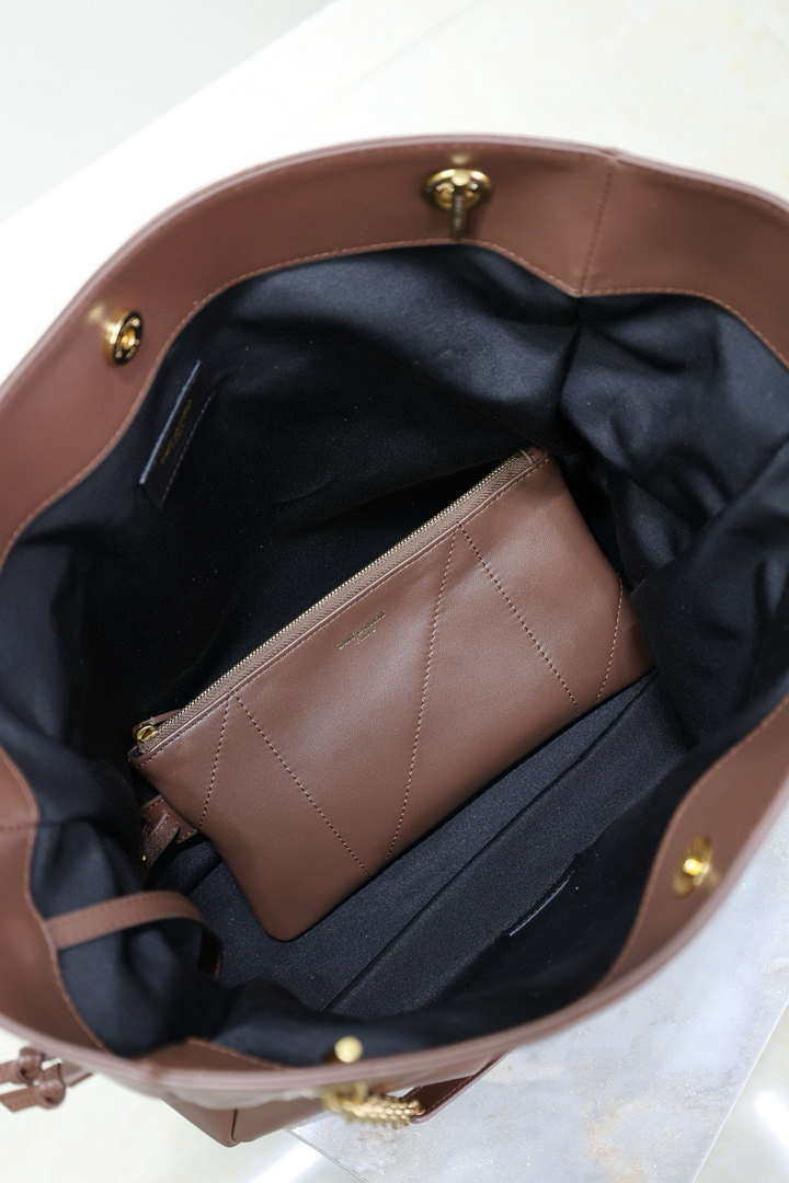 YSL 809824 JAMIE 4.3 SHOPPING in lambskin Coffe