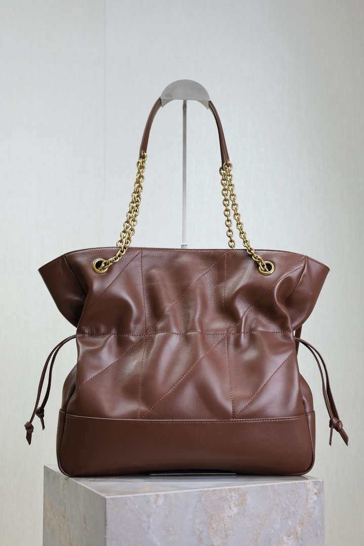 YSL 809824 JAMIE 4.3 SHOPPING in lambskin Coffe