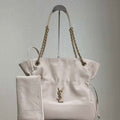 YSL 809824 JAMIE 4.3 SHOPPING in lambskin White - Default Title - View 1