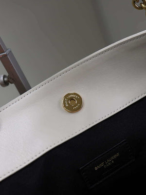 YSL 809824 JAMIE 4.3 SHOPPING in lambskin White - Default Title - View 6