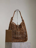YSL 823807 LE 5 ¨¤ 7 large in wood beads LIGHT WOOD