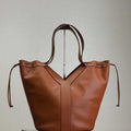 YSL 833160AAE146359 Y large Hobo in leather Brown - Default Title - View 1