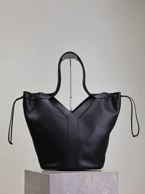 YSL 833160AAE146359 Y large Hobo in leather Black - Default Title - View 1