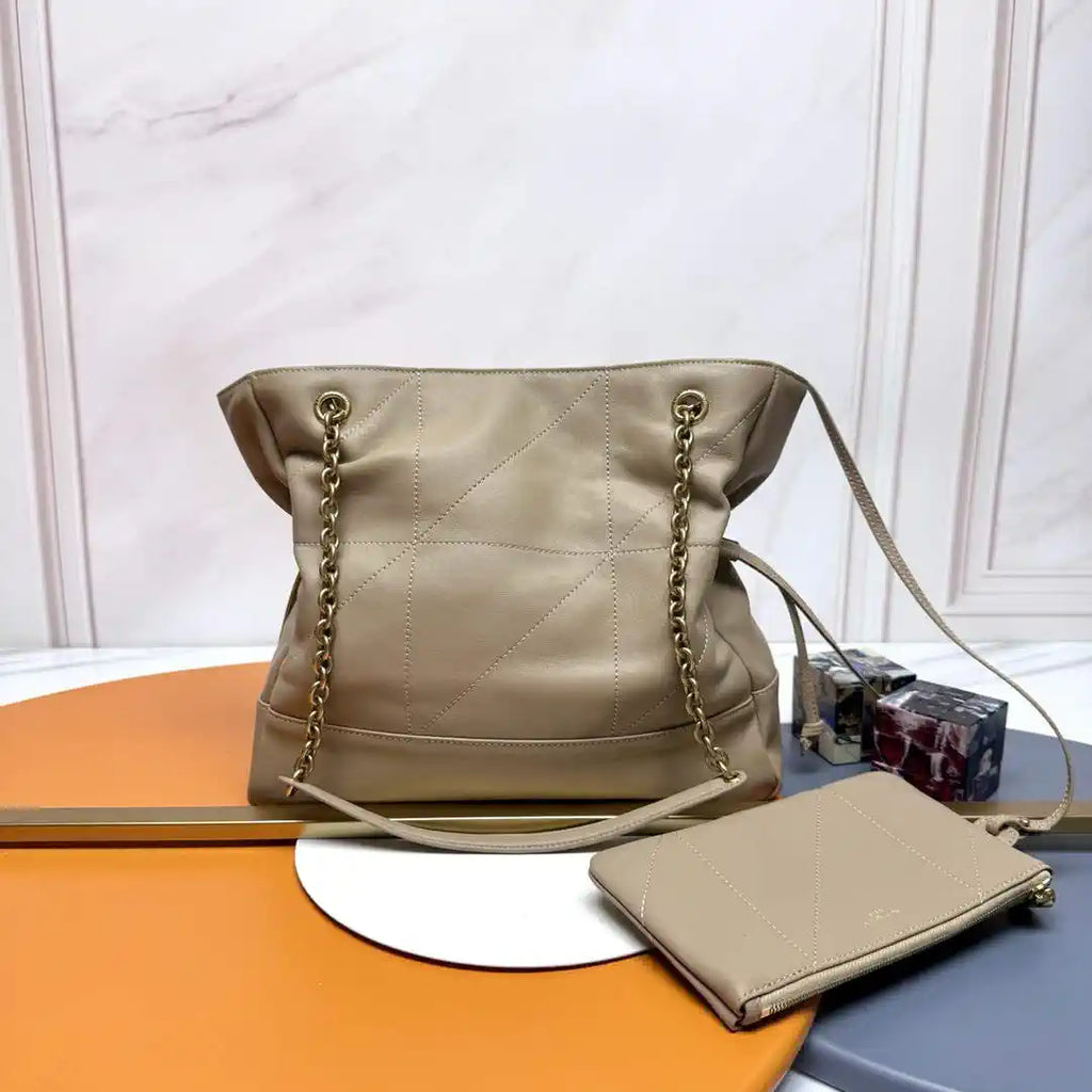 YSL 833948 JAMIE 4.3 Small SHOPPING in Lambskin Apricot