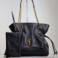 YSL 833948 JAMIE 4.3 Small SHOPPING in lambskin Black - Default Title - View 1