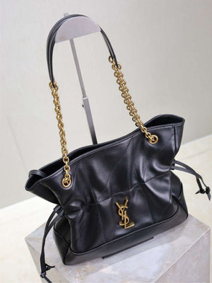 YSL 833948 JAMIE 4.3 Small SHOPPING in lambskin Black - Default Title - View 4