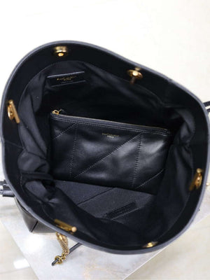 YSL 833948 JAMIE 4.3 Small SHOPPING in lambskin Black - Default Title - View 6