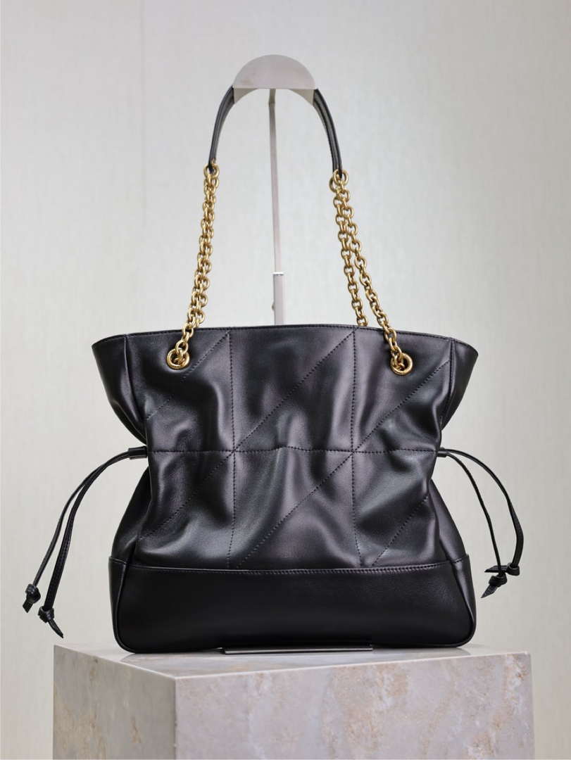 YSL 833948 JAMIE 4.3 Small SHOPPING in lambskin Black