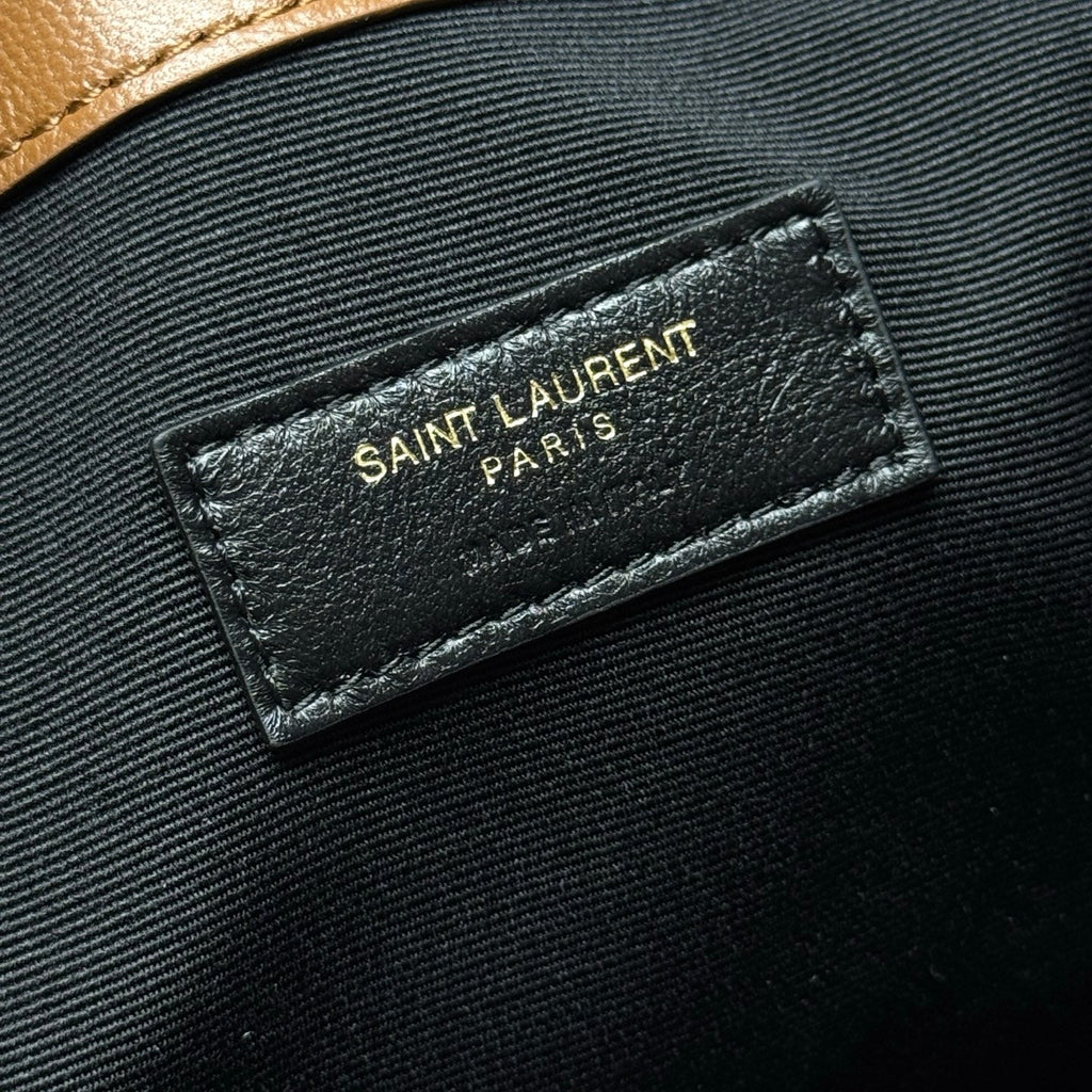 YSL 833948 JAMIE 4.3 Small SHOPPING in Lambskin Brown