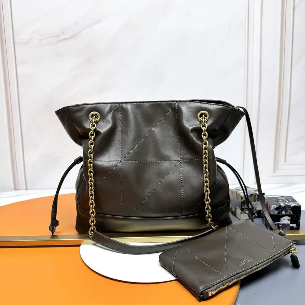 YSL 833948 JAMIE 4.3 Small SHOPPING in Lambskin Dark Green