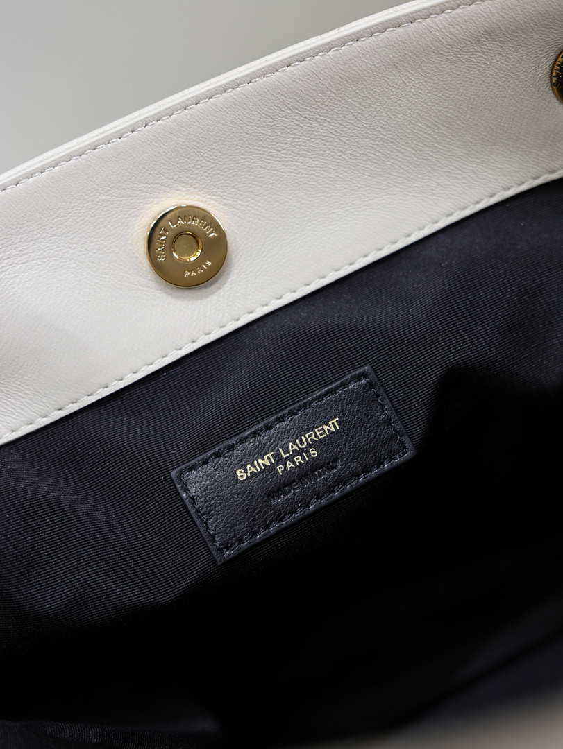 YSL 833948 JAMIE 4.3 Small SHOPPING in lambskin White