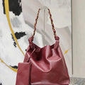 YSL AMALIA in smooth leather 834750 Wine Red