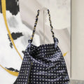 YSL AMALIA in silk  834750 Navy Blue