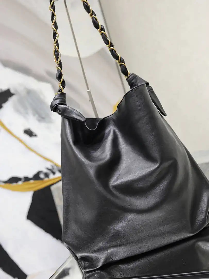 YSL AMALIA in smooth leather 834750 Black