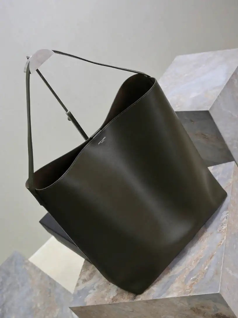YSL BOLD hobo bag in smooth leather 845383 Dark Green
