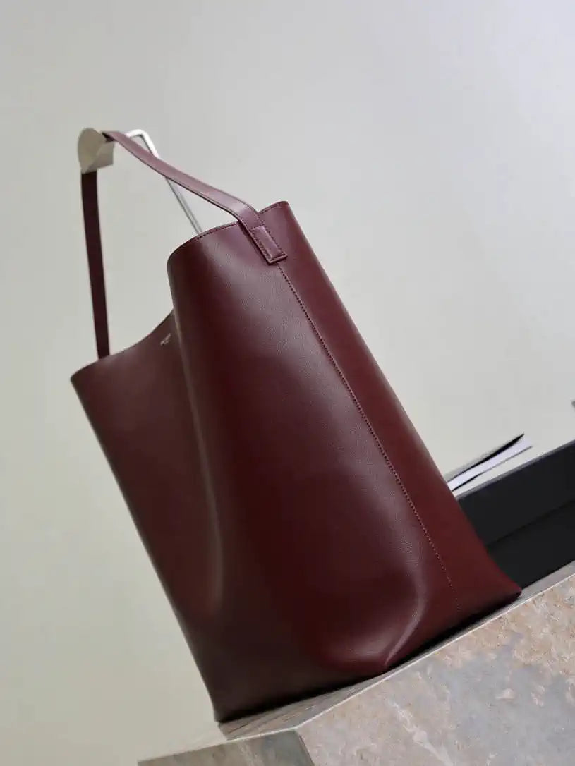 YSL BOLD hobo bag in smooth leather 845383 Wine Red