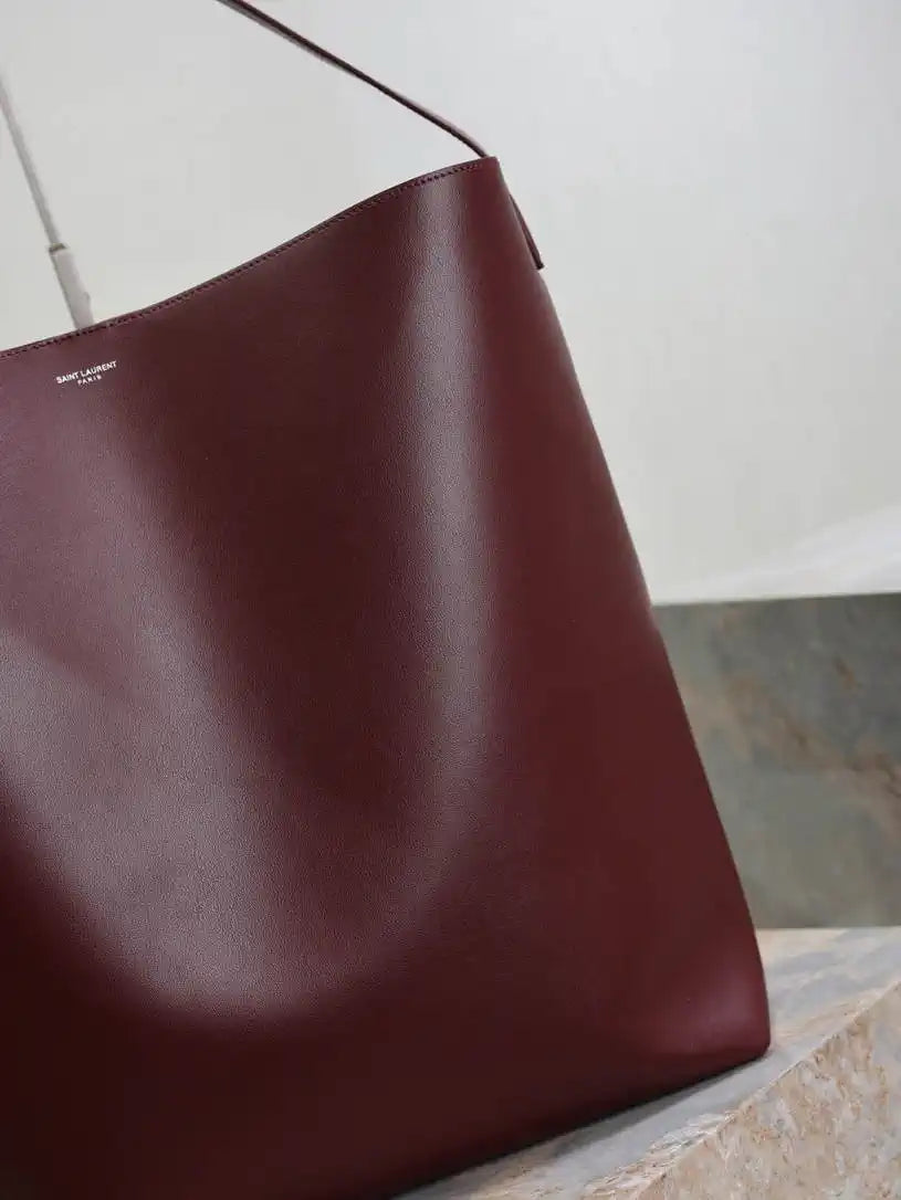YSL BOLD hobo bag in smooth leather 845383 Wine Red