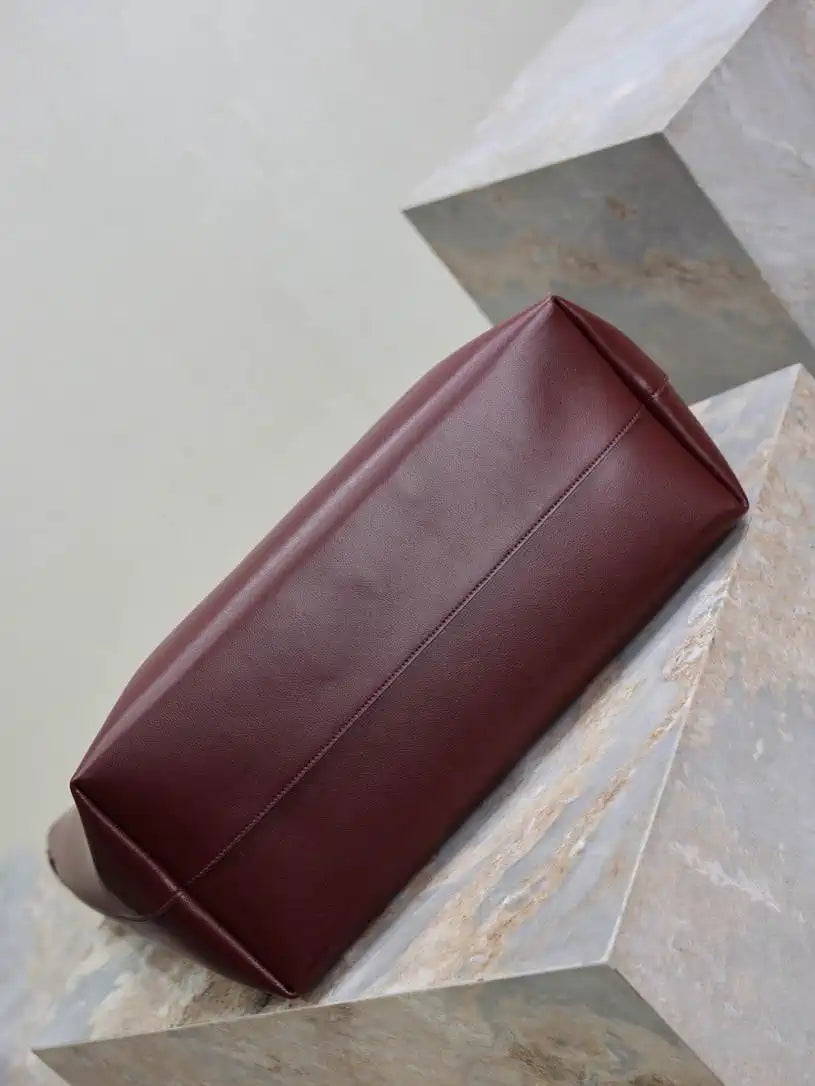 YSL BOLD hobo bag in smooth leather 845383 Wine Red