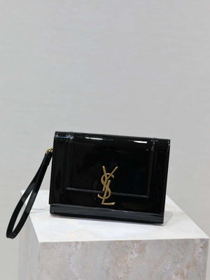 YSL 617662 Cassandre Matelass¨¦ Flap pouch in Black Patent leather - Default Title - View 2