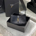 YSL LE5¨¤7 657228 Hobo Bag In Serpentine Leather Black - Default Title - View 1