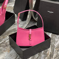 YSL LE5¨¤7 657228 Hobo Bag In Smooth Leather Plum - Default Title - View 1