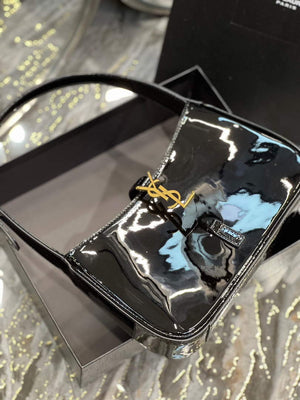 YSL LE5¨¤7 657228 Hobo Bag In Patent Leather Black - Default Title - View 7
