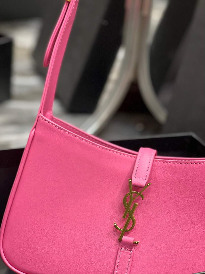 YSL LE5¨¤7 657228 Hobo Bag In Smooth Leather Plum