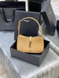 YSL LE5¨¤7 657228 Hobo Bag In Smooth Leather Apricot