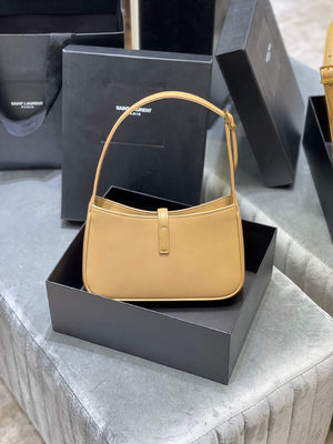 YSL LE5¨¤7 657228 Hobo Bag In Smooth Leather Apricot - Default Title - View 9