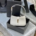 YSL LE5¨¤7 657228 Hobo Bag In Smooth Leather White - Default Title - View 1