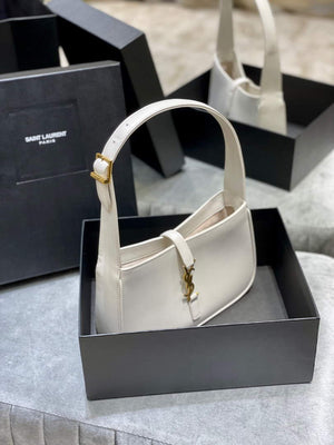 YSL LE5¨¤7 657228 Hobo Bag In Smooth Leather White - Default Title - View 2