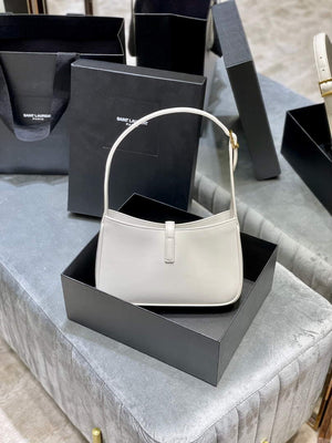 YSL LE5¨¤7 657228 Hobo Bag In Smooth Leather White - Default Title - View 9