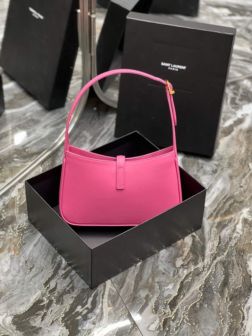 YSL LE5¨¤7 657228 Hobo Bag In Smooth Leather Plum