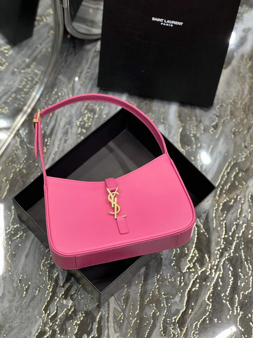 YSL LE5¨¤7 657228 Hobo Bag In Smooth Leather Plum