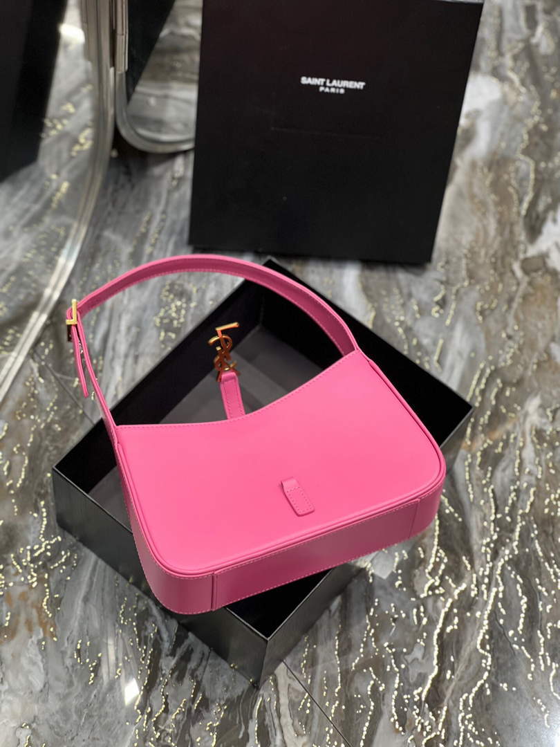 YSL LE5¨¤7 657228 Hobo Bag In Smooth Leather Plum