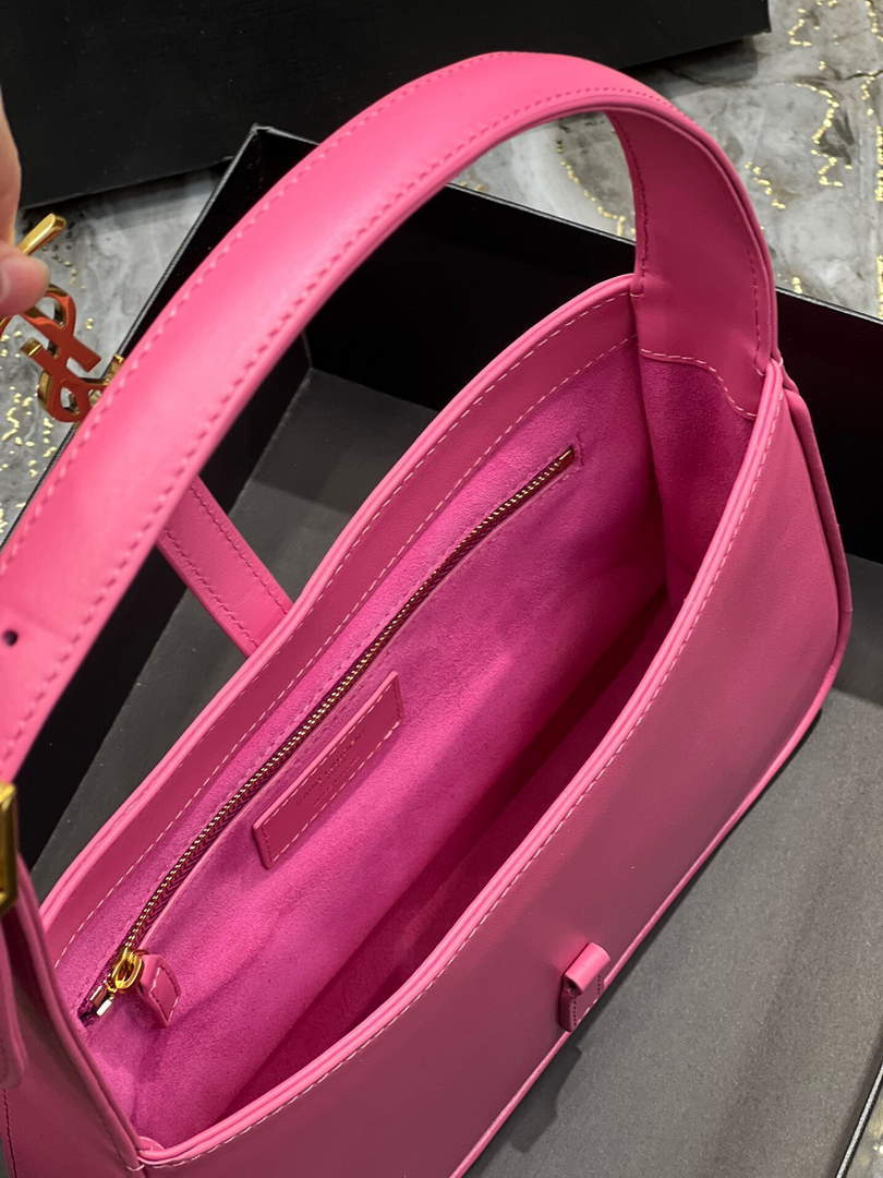 YSL LE5¨¤7 657228 Hobo Bag In Smooth Leather Plum