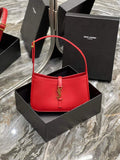 YSL LE5¨¤7 657228 Hobo Bag In Smooth Leather Red