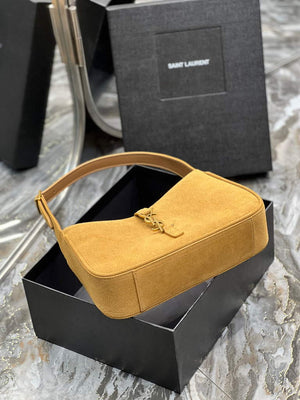 YSL LE5¨¤7 657228 Hobo Bag In Sable Suede calfskin Apricot - Default Title - View 8