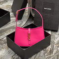 YSL LE5¨¤7 657228 Hobo Bag In Smooth Leather Rose Red - Default Title - View 1