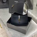 YSL LE5¨¤7 657228 Hobo Bag In Smooth Leather Black - Default Title - View 1