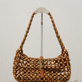 YSL LE5À7 657228 Hobo Bag  in wood beads LIGHT WOOD - Default Title - View 1
