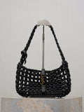 YSL LE5À7 657228 Hobo Bag  in wood beads Black