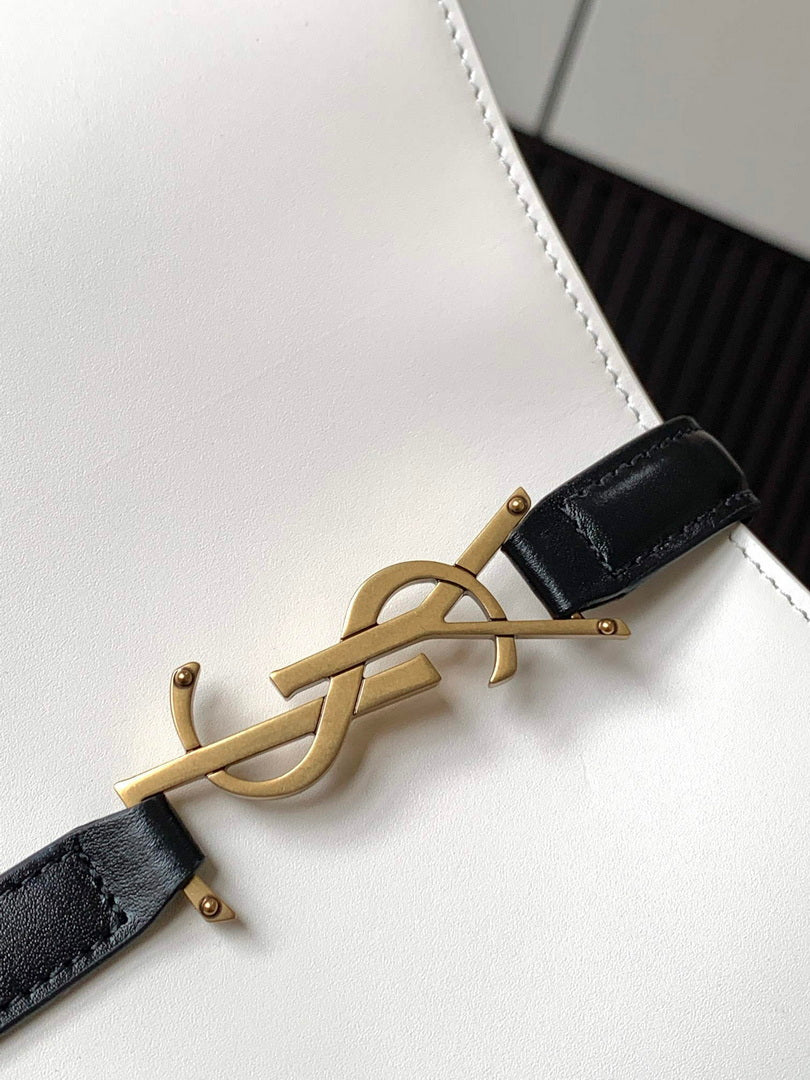YSL LE5¨¤7 657228 Hobo Bag milky white