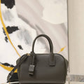 Saint Laurent YSL SAC DE JOUR bostonin grained leather 851694 Dark Green
